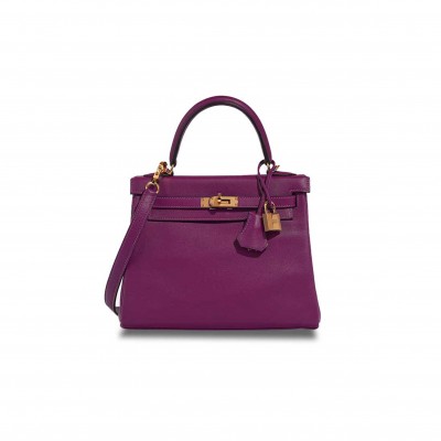 HERMÈS KELLY 25 SWIFT ANEMONE (25*17*7cm) 